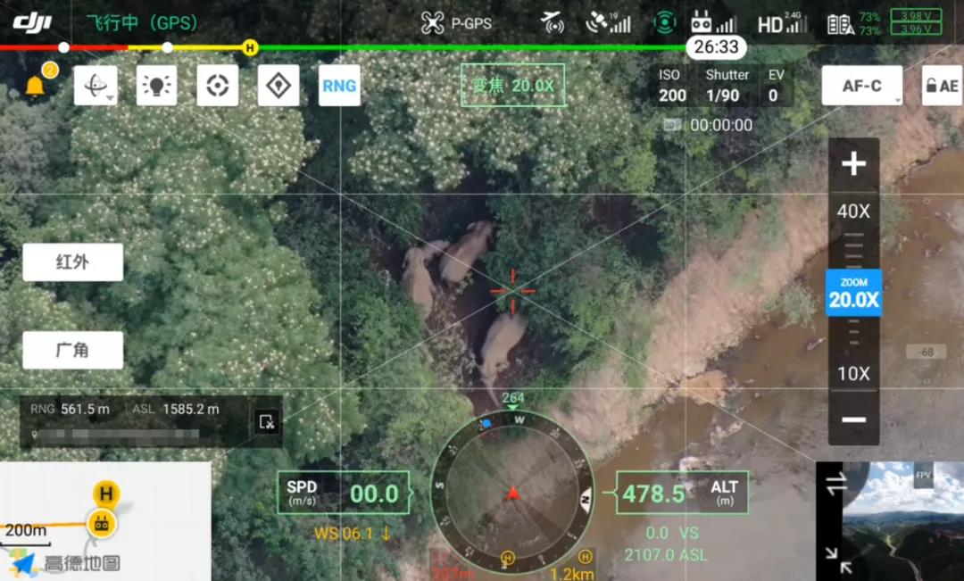 激光定位+红外相机，看无人机如何科学观测亚洲象北移